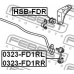 HSB-FDR FEBEST Опора, стабилизатор