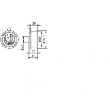 TKR 9107 TIMKEN Натяжной ролик, ремень грм