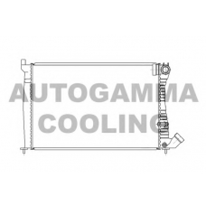 100205 AUTOGAMMA Радиатор, охлаждение двигателя