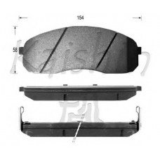 D10115 KAISHIN Комплект тормозных колодок, дисковый тормоз