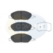 CBP36044 COMLINE Комплект тормозных колодок, дисковый тормоз