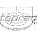 501 232 TOPRAN Тормозной диск