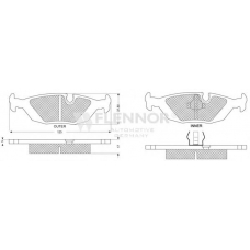 FB210236 FLENNOR Комплект тормозных колодок, дисковый тормоз