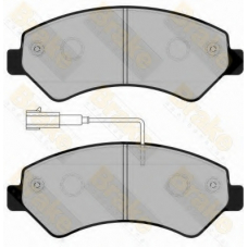 PA1755 BRAKE ENGINEERING Комплект тормозных колодок, дисковый тормоз