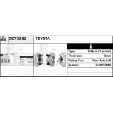 DC73262 EDR Тормозной суппорт