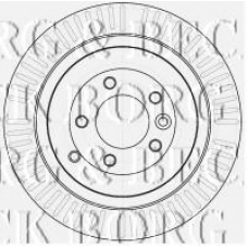 BBD4533 BORG & BECK Тормозной диск