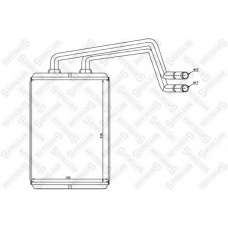 82-05017-SX STELLOX Теплообменник, отопление салона