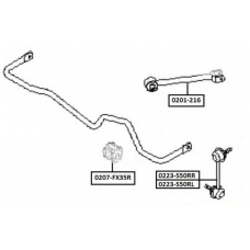 0223-S50RR ASVA Тяга / стойка, стабилизатор