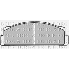 BBP1310 BORG & BECK Комплект тормозных колодок, дисковый тормоз