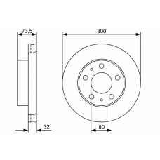 0 986 479 315 BOSCH Тормозной диск