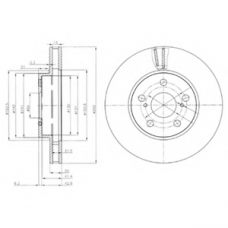 BG3850 DELPHI Тормозной диск