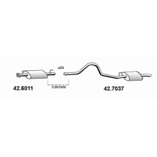 42.7037 ASSO Глушитель выхлопных газов конечный