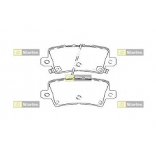BD S517P STARLINE Комплект тормозных колодок, дисковый тормоз