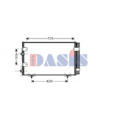 212026N AKS DASIS Конденсатор, кондиционер
