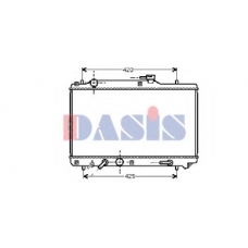 320004N AKS DASIS Радиатор, охлаждение двигателя