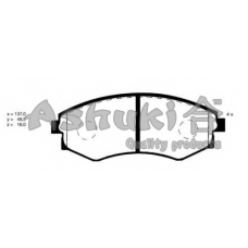 Y029-01J ASHUKI Комплект тормозных колодок, дисковый тормоз