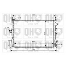 QER2470 QUINTON HAZELL Радиатор, охлаждение двигателя