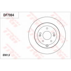 DF7994 TRW Тормозной диск