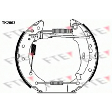 TK2063 FTE Комплект тормозных колодок