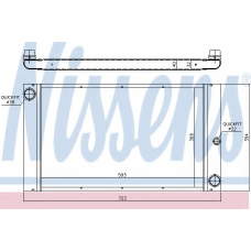 60773 NISSENS Радиатор, охлаждение двигателя