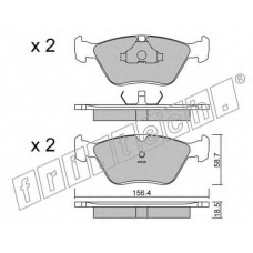 214.0 fri.tech. Комплект тормозных колодок, дисковый тормоз