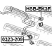 HSB-EK3F FEBEST Опора, стабилизатор