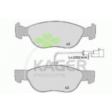 35-0007 KAGER Комплект тормозных колодок, дисковый тормоз