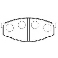 A1N016 AISIN Комплект тормозных колодок, дисковый тормоз