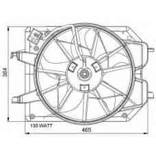 47021 NRF Вентилятор, охлаждение двигателя