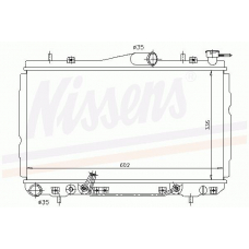 67011 NISSENS Радиатор, охлаждение двигателя