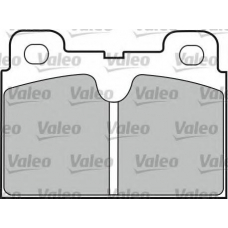 598163 VALEO Комплект тормозных колодок, дисковый тормоз