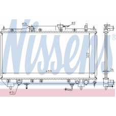 64782A NISSENS Радиатор, охлаждение двигателя