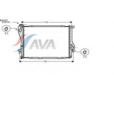 BW2233 AVA Радиатор, охлаждение двигателя