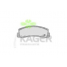 35-0432 KAGER Комплект тормозных колодок, дисковый тормоз