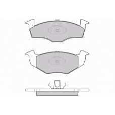 12-0808 E.T.F. Комплект тормозных колодок, дисковый тормоз