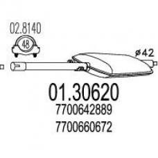 01.30620 MTS Предглушитель выхлопных газов