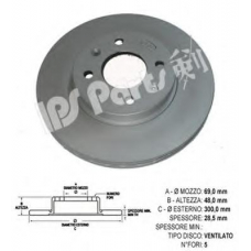 IBT-1K19 IPS Parts Тормозной диск