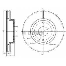 0 986 BB4 307 BOSCH Тормозной диск