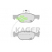 35-0641 KAGER Комплект тормозных колодок, дисковый тормоз