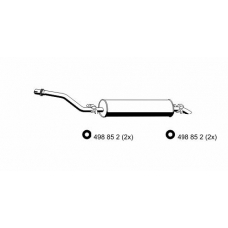 364010 ERNST Глушитель выхлопных газов конечный