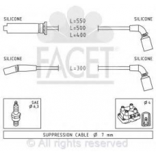 4.9731 FACET Комплект проводов зажигания