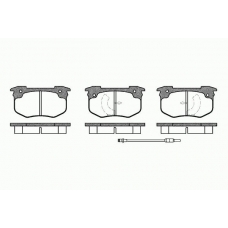 0029 02 KAWE Комплект тормозных колодок, дисковый тормоз