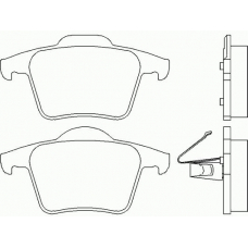 P 86 019 BREMBO Комплект тормозных колодок, дисковый тормоз