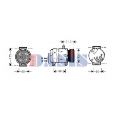 851038N AKS DASIS Компрессор, кондиционер