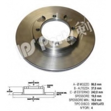 IBT-1056 IPS Parts Тормозной диск
