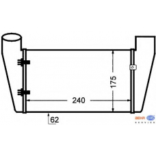 8ML 376 727-581 HELLA Интеркулер