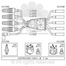 4.8499 FACET Комплект проводов зажигания