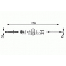 1 987 477 429 BOSCH Трос, стояночная тормозная система