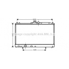 MT2195 AVA Радиатор, охлаждение двигателя