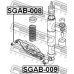 SGAB-008 FEBEST Подвеска, рычаг независимой подвески колеса